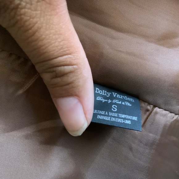 Dolly Varden - Double Breasted Blazer Size S Blush Pink - Picture 7 of 8